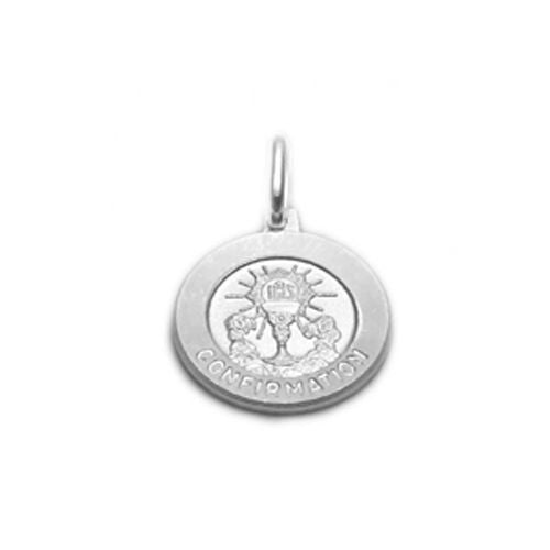 Confirmation Medal (15mm). Sterling Silver