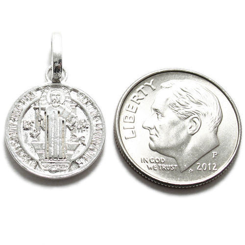 St. Benedict Medal (14mm) in Sterling Silver