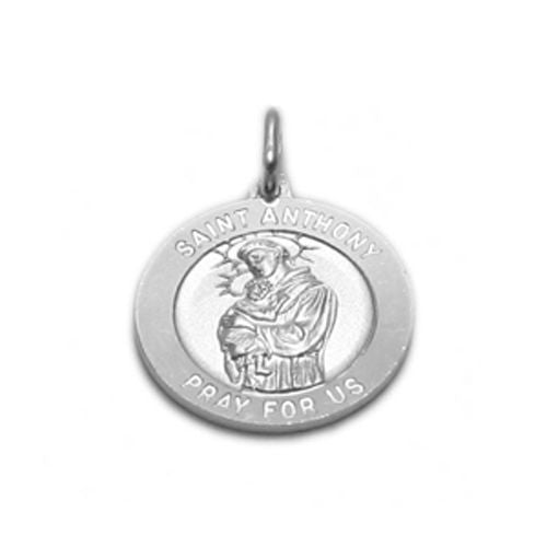 St. Anthony Medal (18mm) in Sterling Silver