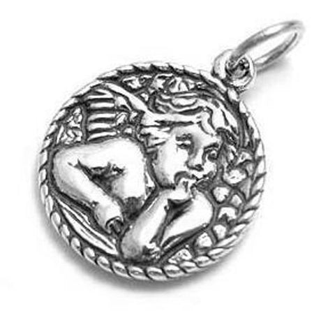 Baby Angel Charm in Sterling Silver