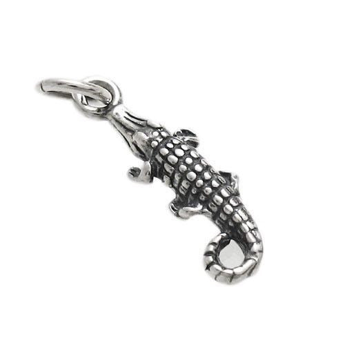 Alligator Charm in Sterling Silver.