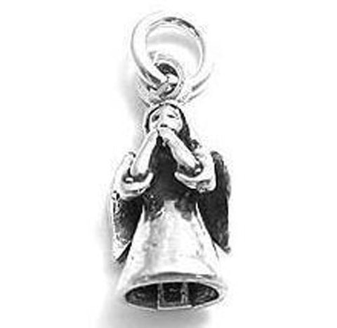 Angel in Prayer Charm in Sterling Silver