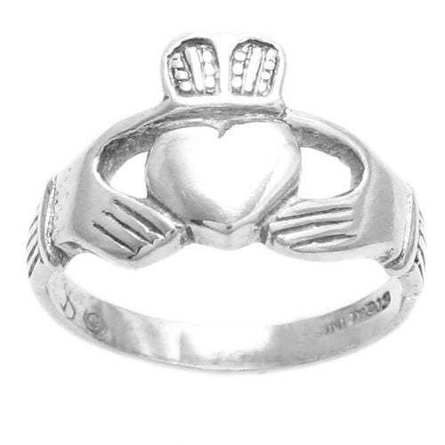 Classic Claddagh ring, symbol of love, friendship, and loyalty. Wholesale Sterling Silver Rings. Main photo.