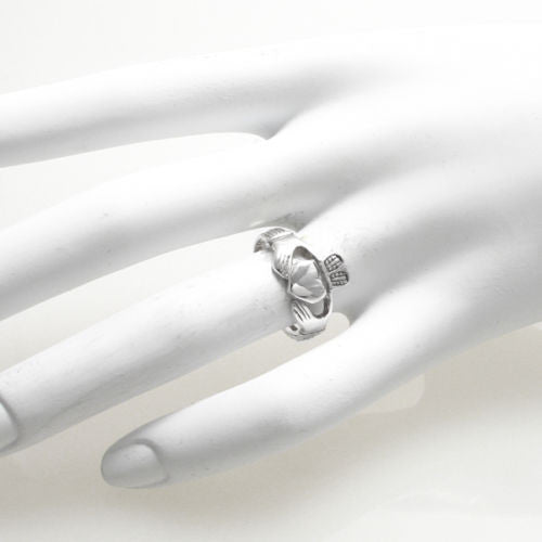 Classic Claddagh ring, symbol of love, friendship, and loyalty. Wholesale Sterling Silver Rings. On hand.