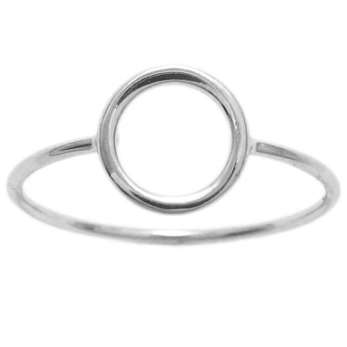 Simple Yet Charming Circle Cutout Ring in 925 Sterling Silver