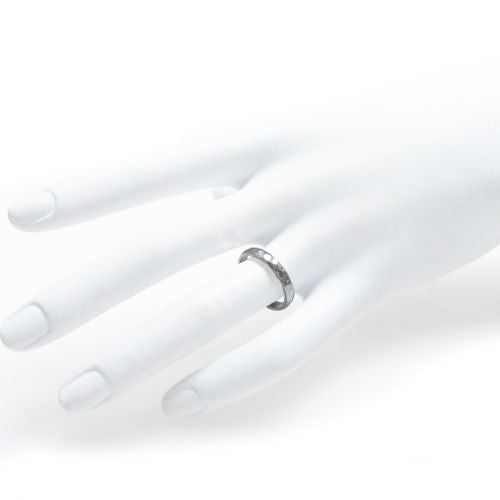 Hammered Band Ring in Sterling Silver, 3mm Width. Wholesale Sterling Silver Rings.