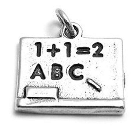 Chalkboard Charm. Sterling Silver