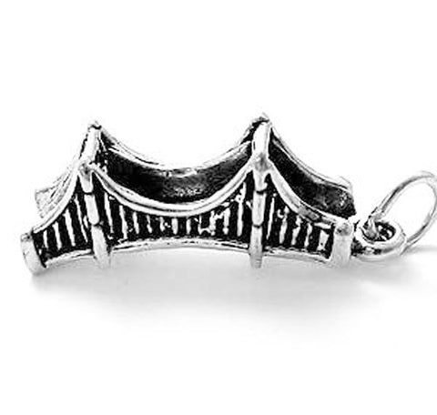 Golden Gate Bridge Charm in Sterling Silver