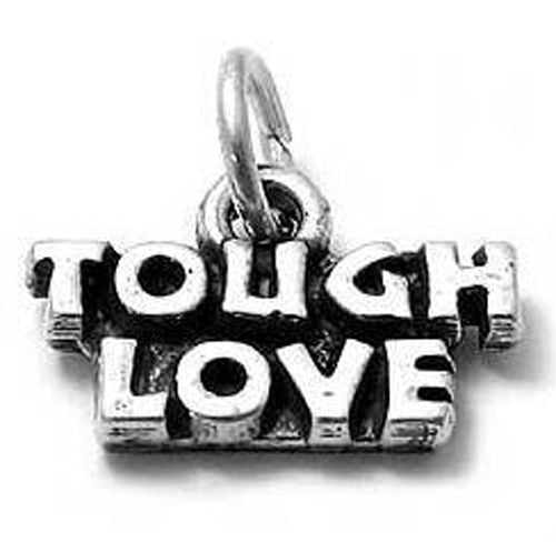 Lovable "Tough Love" Charm in Sterling Silver