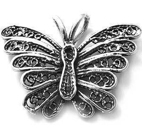 KTC008) 925 Silver Charms Butterfly Travel Airplane Sunflower