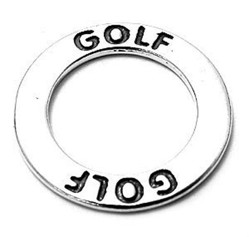 Golf Ring Charm Sterling Silver