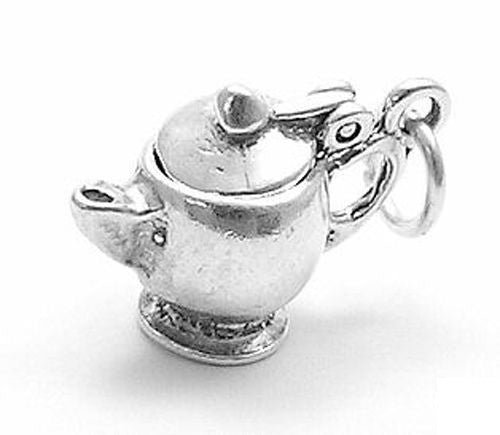 Teapot Charm in Sterling Silver