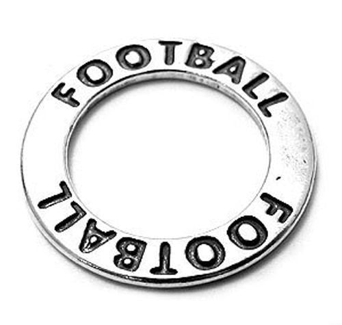 Football Ring Charm Sterling Silver