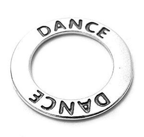 Dance Ring Charm Sterling Silver