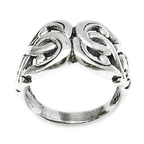 Unusual Multiple Twisted Knots Ring in Sterling Silver