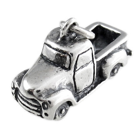 Pick-Up Truck Charm in Sterling Silver