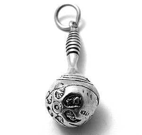 Maraca Charm in Sterling Silver