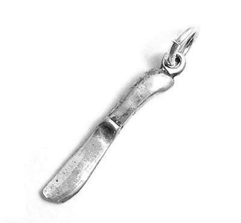 Butter Knife Charm in Sterling Silver