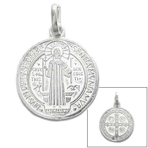 St. Benedict Medal (19mm) in Sterling Silver