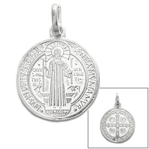 St. Benedict Medal (19mm) in Sterling Silver