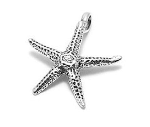 Starfish Charm in Sterling Silver