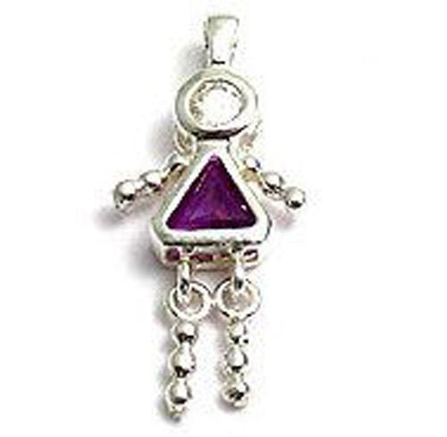 Beautiful and colorful birthstone charms of a bead girl. Wholesale Sterling Silver Charms. October.
