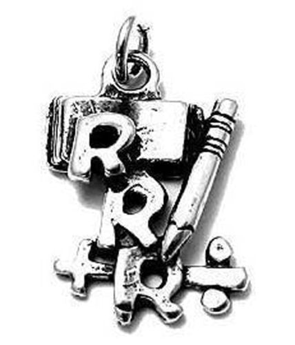 Three R's Charm in Sterling Silver