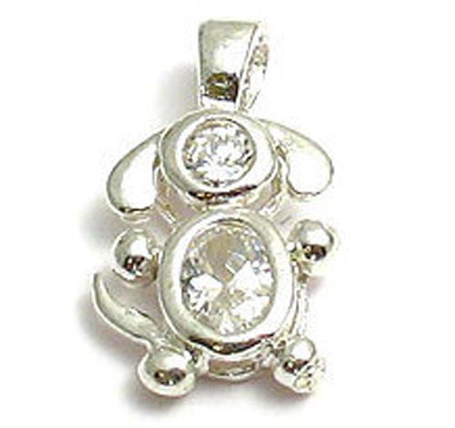 Colorful birthstone charms of an adorable long eared puppy dog. Wholesale Sterling Silver Charms. April.