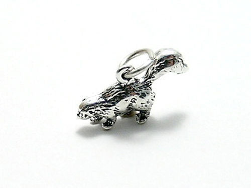Skunk Charm in 3D Sterling Silver.