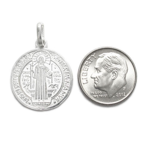 St. Benedict Medal (19mm) in Sterling Silver