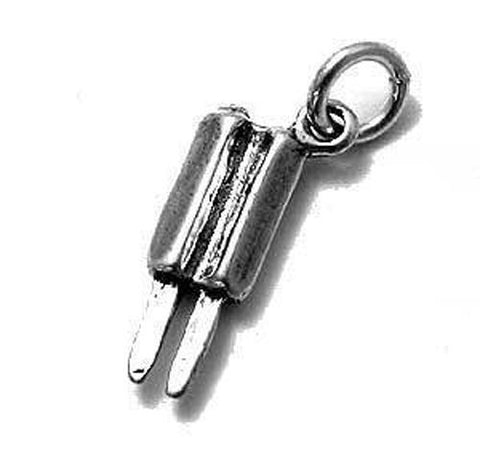 Popsicle Charm in 3D. Sterling Silver