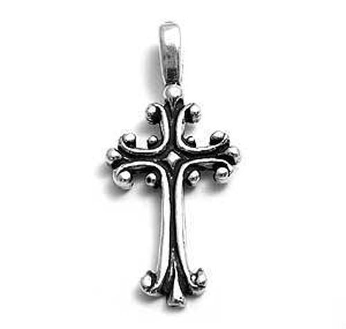 Ornate French Cross in Sterling Silver