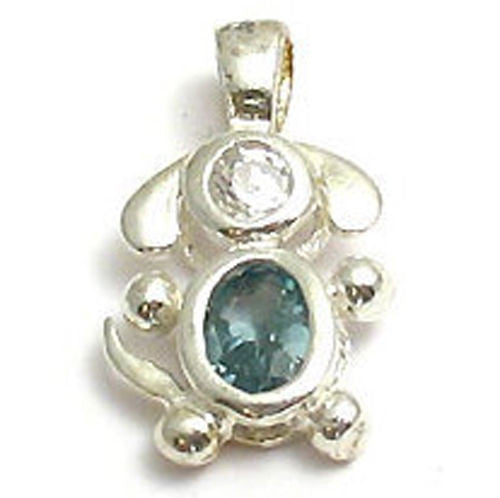 Colorful birthstone charms of an adorable long eared puppy dog. Wholesale Sterling Silver Charms. March.