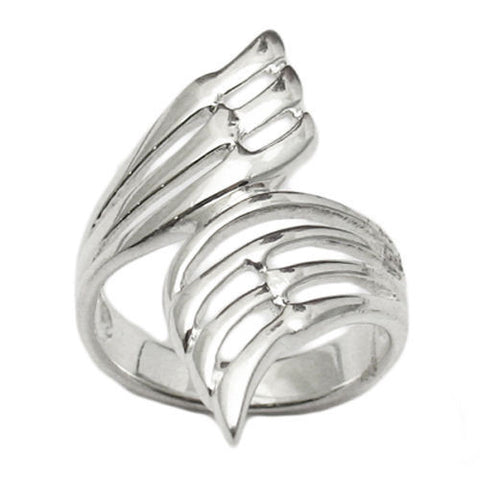 Dazzling Wings Wrap Ring in Sterling Silver.