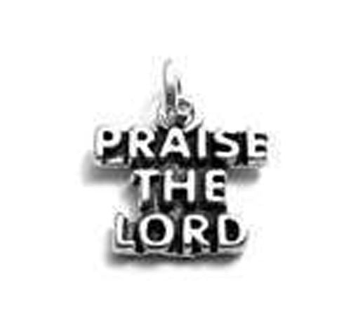 "Praise the Lord" Charm in Sterling Silver