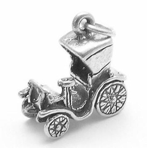 Antique Car Charm. Sterling Silver