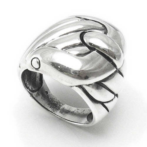 Funky and Cool Belt Buckle Ring. Wholesale Sterling Silver Rings. Main photo.