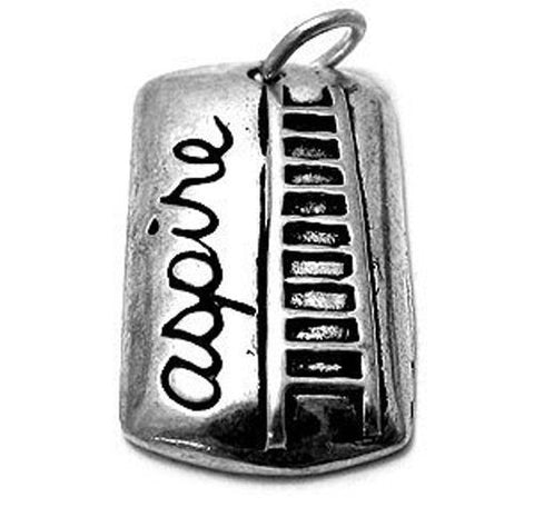 "Aspire" (Ladder) Charm in Sterling Silver