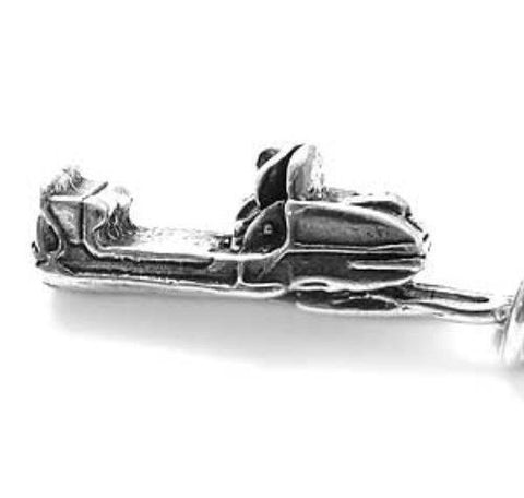 Snowmobile Charm in Sterling Silver
