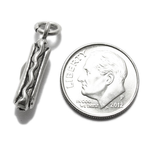 Frankfurter Charm in 3D. Sterling Silver