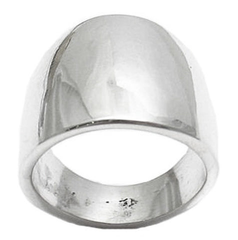 Classic Polished Domed Cigar Band Ring. Wholesale Sterling Silver Rings. Main Photo.