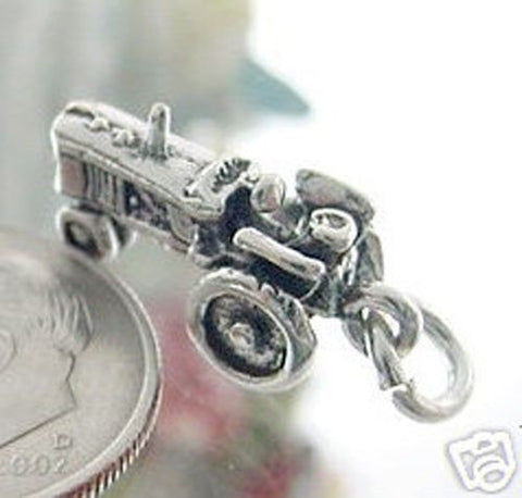 Tractor Charm in Sterling Silver