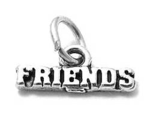 "Friends" Charm in Sterling Silver