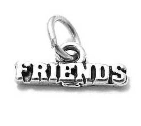 "Friends" Charm in Sterling Silver
