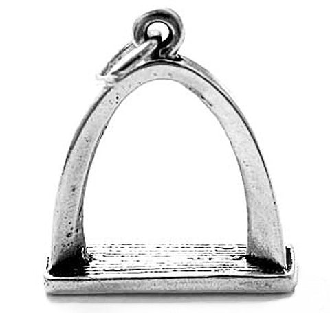 St. Louis Gateway Arch Charm in 3D. Sterling Silver