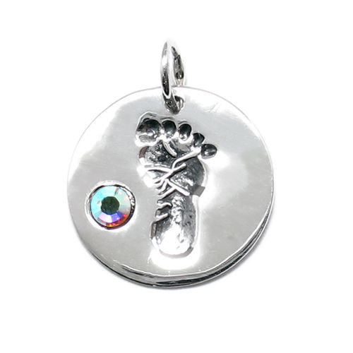 Colorful birthstone charms add sparkle to your charm bracelet / necklace. Wholesale Sterling Silver Charms. April.
