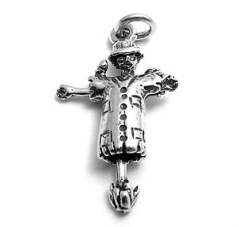 Scarecrow Charm. Sterling Silver