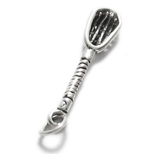 Lacrosse Stick Charm in Sterling Silver