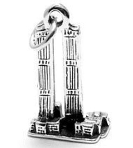 World Trade Center NYC Charm in Sterling Silver