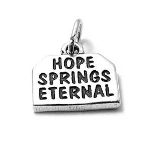 "Hope Springs Eternal" Charm in Sterling Silver
